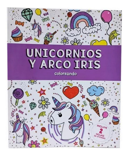Coloreando Unicornios Y Arco Iris Con Stickers Ploppy 120642