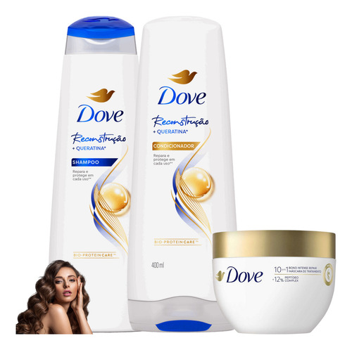 Kit Dove Reconstrução + Queratina reconstrução