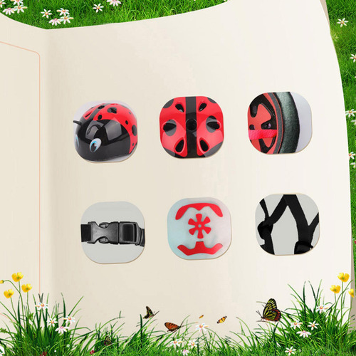 Casco De Bicicleta Para Niños 3d Ladybug, Casco De