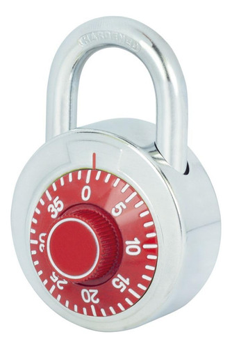 Lock L26s50rjb Candado De Combinación De Disco Rojo 50 Mm