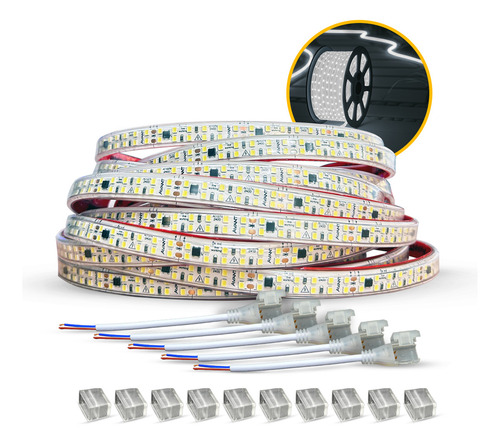 Fita Led Dupla Facile 15w 6500k Branco Frio 50 Metros Tensão Direta 240leds Cod: Alut148035 Alut By Avant