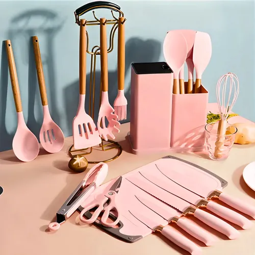 Kit Utensílios De Cozinha Jogo Completo 19 Peças