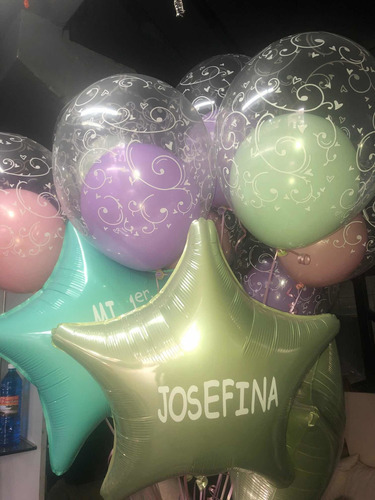 Globo Con Helio Colores Pasteles !! Los Mas Grandes !!