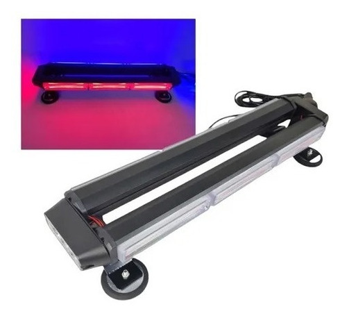 Baliza Led De Techo Destellante Azul-rojo Estrobo Auto 12v