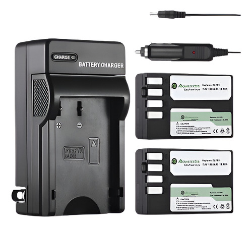 2 X Batería D-li109 De 1400mah + Cargador Para Pentax D-bc10