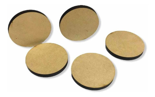 100 Círculos Mdf 3 Mm 6cm Diam. Ideal Artesanias Fichas Etc