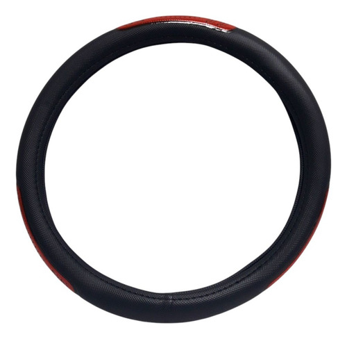 Cubre Volante Desing Reflex Rojo 36cm -estilo Y Diseño- Negro
