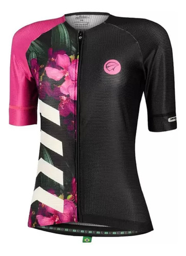 Camisa Ciclismo Mauro Ribeiro Bloom Feminina Com Bolsos