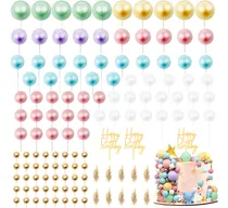 Comprar 147 Bolas Set Decoración Pastel Para Cake Toppers Cumpleaño