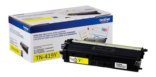 Toner Brother Tn-419y Yellow P/mfc-l8900cdw, 9000pag