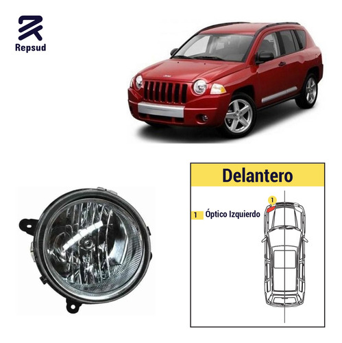 Óptico Izquierdo Jeep Compass 2007 2009