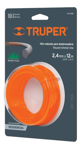 Desbrozadora A Gasolina 1 Hp Incluye Hilo Y Aceite