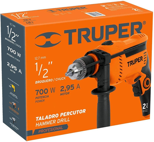 Taladro Truper 700w 2.95a