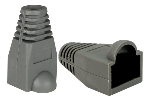 100 Pz Bota Capuchón Protector Gris Para Plug Rj45