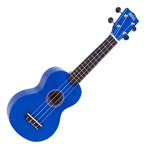 Ukelele Soprano Mahalo R1 Rainbow C/funda Cuot Color Azul