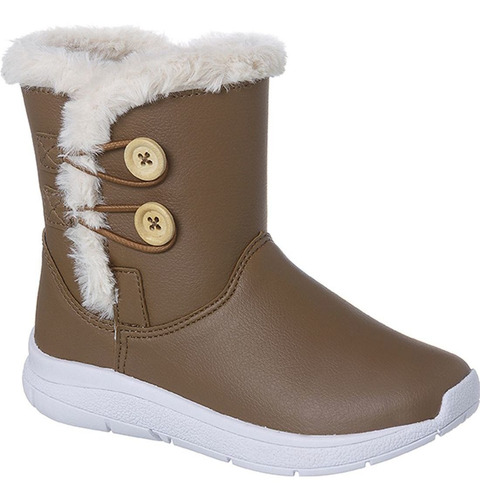 Imagem 2 de 6 de Bota Ugg Infantil Ortopasso Menina Marrom Pelo