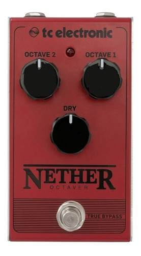 Tc Electronic Nether Octaver Pedal Octavador True Bypass Color Rojo