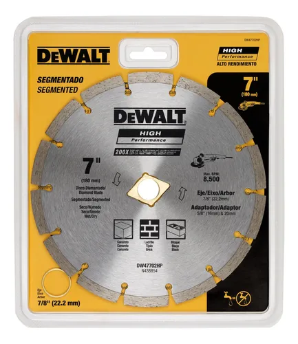 Disco Diamantado Segmentado De 7 Dewalt Dw47702hp