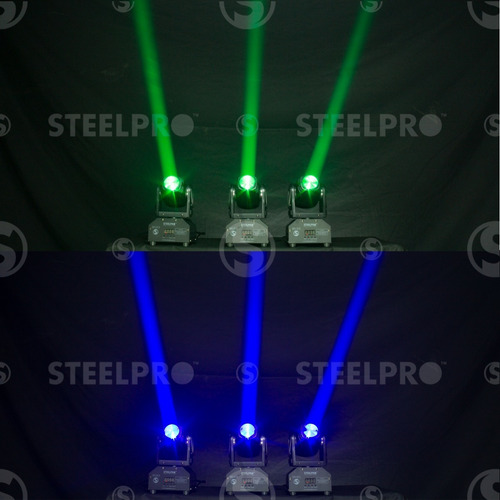 Imagen 8 de 8 de Steelpro Maleta Con 2 Mini Cabezas Móvil Beam Rgbw, 4 En 1,