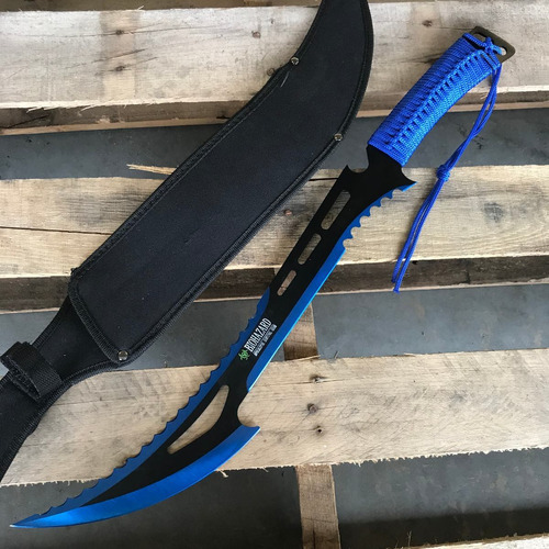 Machete Zombie 5 Colores A Escoger Katana Ninjato 102051 Color Azul
