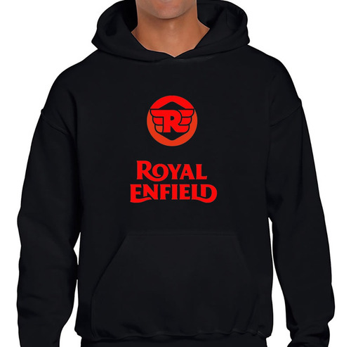 Buzo Canguro Royal Einfield Motos Logo 1