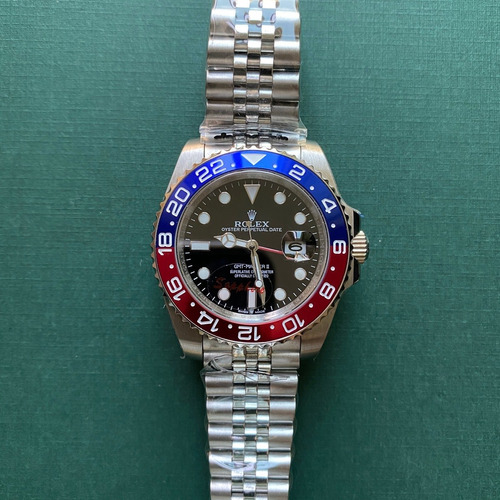 Reloj Rolex No Audemars Patek Omega Gmt Pepsicolor (Reacondicionado)