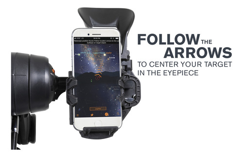 Telescopio Celestron Autoguiado Por Celular Explorer Dx 5 Color Gris