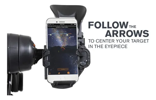 Telescopio Celestron Autoguiado Por Celular Explorer Dx 5 Color Gris
