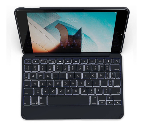 Case Con Teclado Zagg Folio Para iPad Mini 5 Gen A2133 A2124
