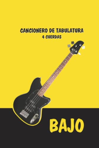 Cuaderno De Tabulatura Bajo Guitarra Cuatro Cuerdas: Tab Can