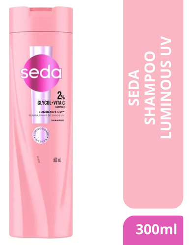 Shampoo Luminous Uv 6% Glycol+vit C Complex 300ml Seda