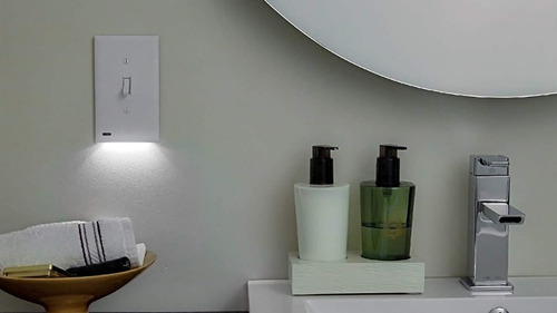 Tapa Para Interruptor De Luz Con Luz Nocturna Led Integrada