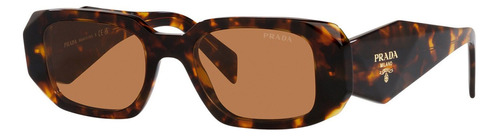 Gafas de sol Prada 0pr 17ws Turtle para mujer Vau2z149, color marrón, marco marrón, color varilla, color marrón y lente, color marrón