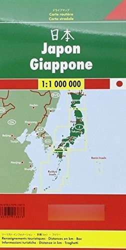 Japón, Mapa De Carreteras. Escala 1:1.000.000. Freytag & Ber