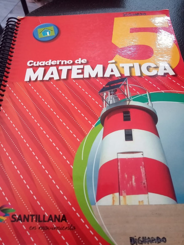 Cuaderno De Matematica 5 Santillana En Movimiento (Usado)