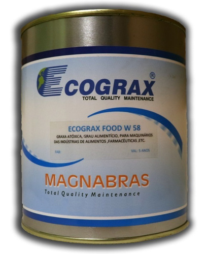 Graxa Atóxica Alimentícia Premium  Ecograx® Food W 58 - 500g