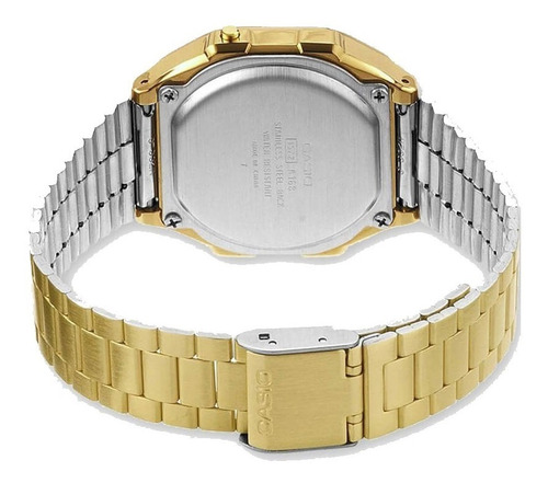 Imagen 2 de 3 de Reloj Casio A168wg-9wdf Hombre Vintage 100% Original Color de la correa Dorado Color del bisel Dorado Color del fondo Dorado