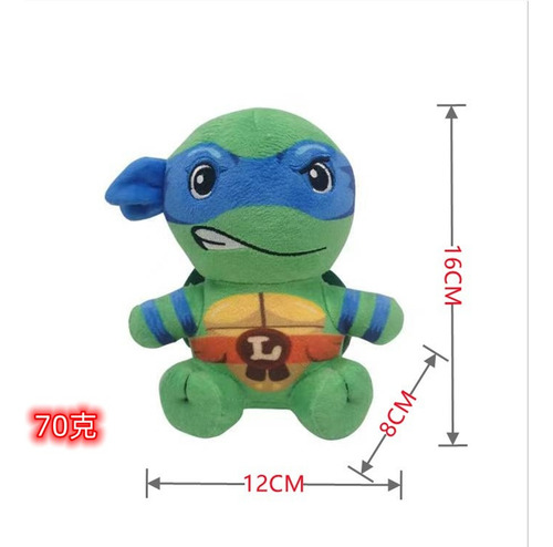 4pcs/set Teenage Mutant Ninja Turtles Muñeca Peluche Juguete
