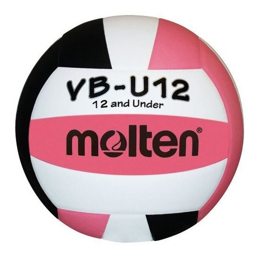 Fundida Vbu12 Luz Voleibol, Rosa - Negro - Blanco, 12 Años Y