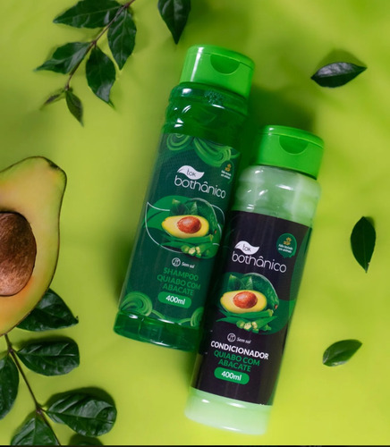 Shampoo E Condicionador Quiabo Com Abacate Bothanico
