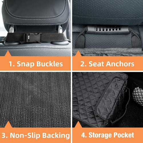_ Funda De Asiento Para Perro, Funda De Asiento Negro