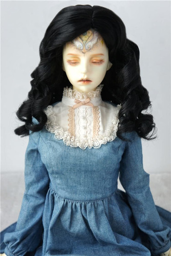 Lady Roll Curly Girlish Sauvage Synthetic Mohair Bjd Peluca