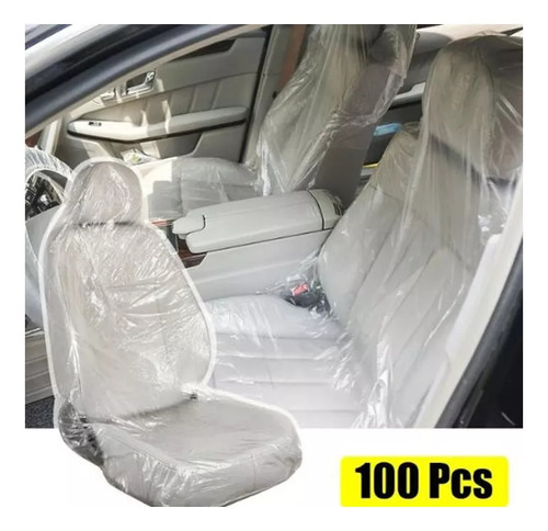 Cubre Asiento Desechables Para Autos Blanco 100 Unidades