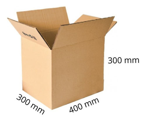 Cajas De Carton 40x30x30 12c Pack 10 / Inv Los Andes