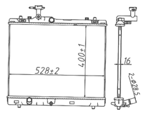 Radiador Suzuki Swift Dzire 12-12