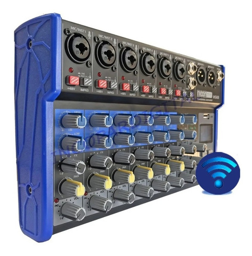 Mixer Consola Moon Grabación 8 Canales Bluetooth - Mse8