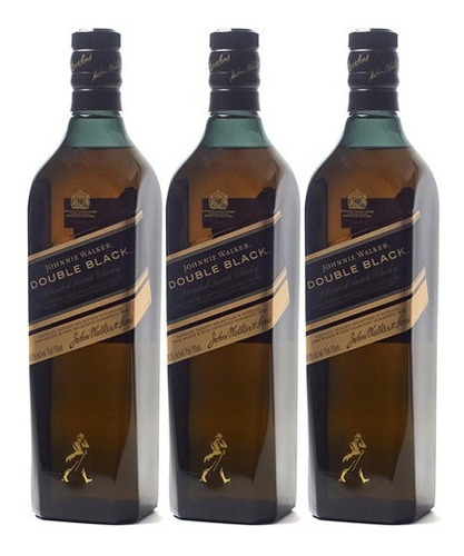 Whisky Johnnie Walker Double Black 750ml Premium Caja X3