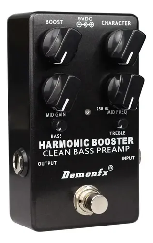 ベース Demonfx HARMONIC BOOSTER Pedal Demonfx Baixo Harmonic Booster Clean Bass Preamp