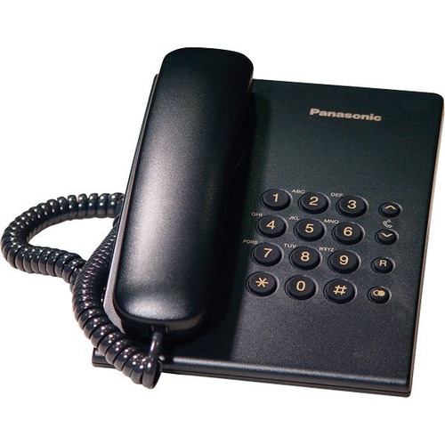 Teléfono Fijo Panasonic Kx-ts500 Negro 