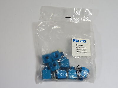 Festo 3614 G-1/8-a/i Elbow With Sealing Ring 8-pack Nwb Aaj